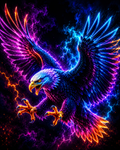 Neon Bald Eagle