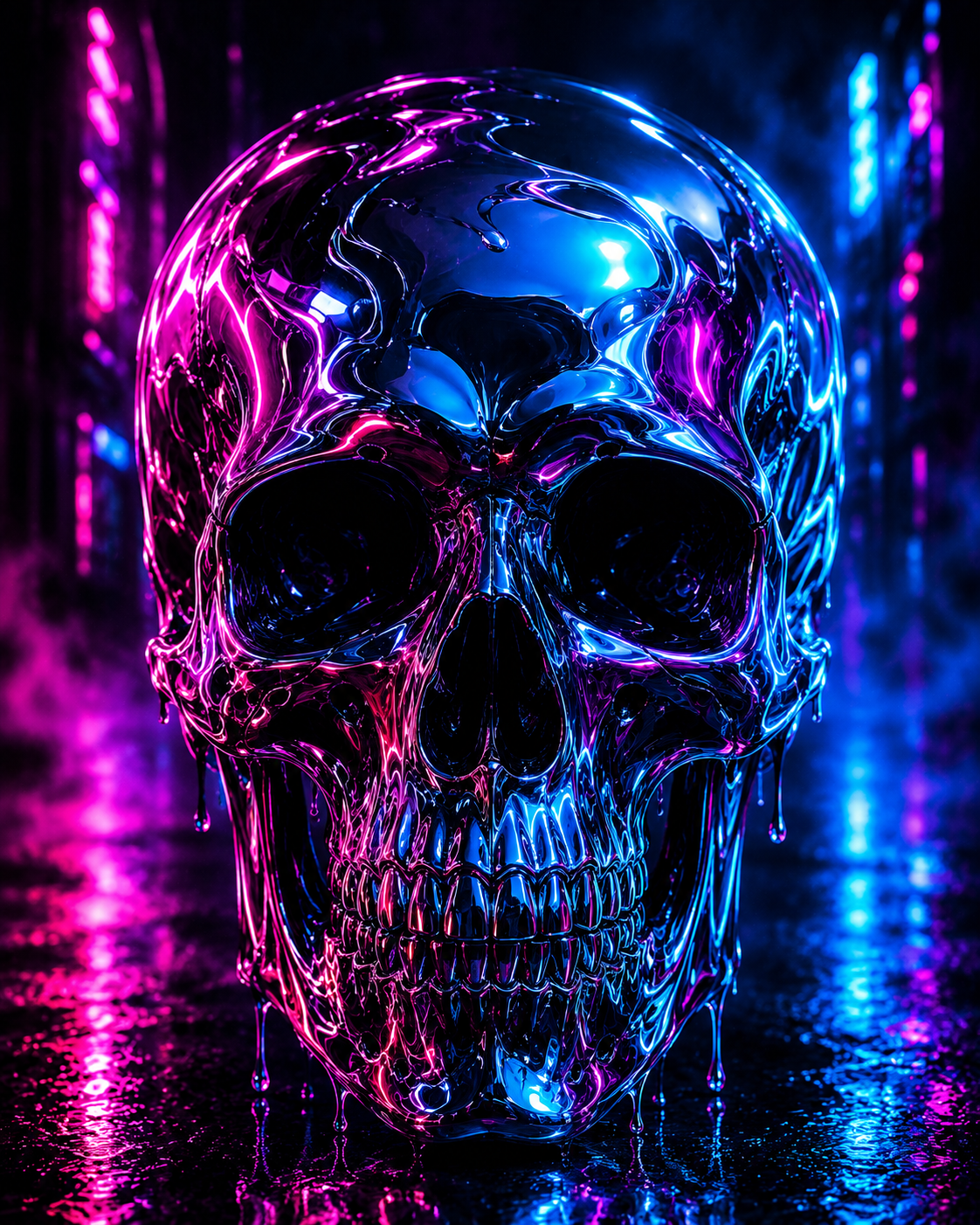 chrome skull