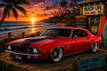 Beach Vibes Camaro