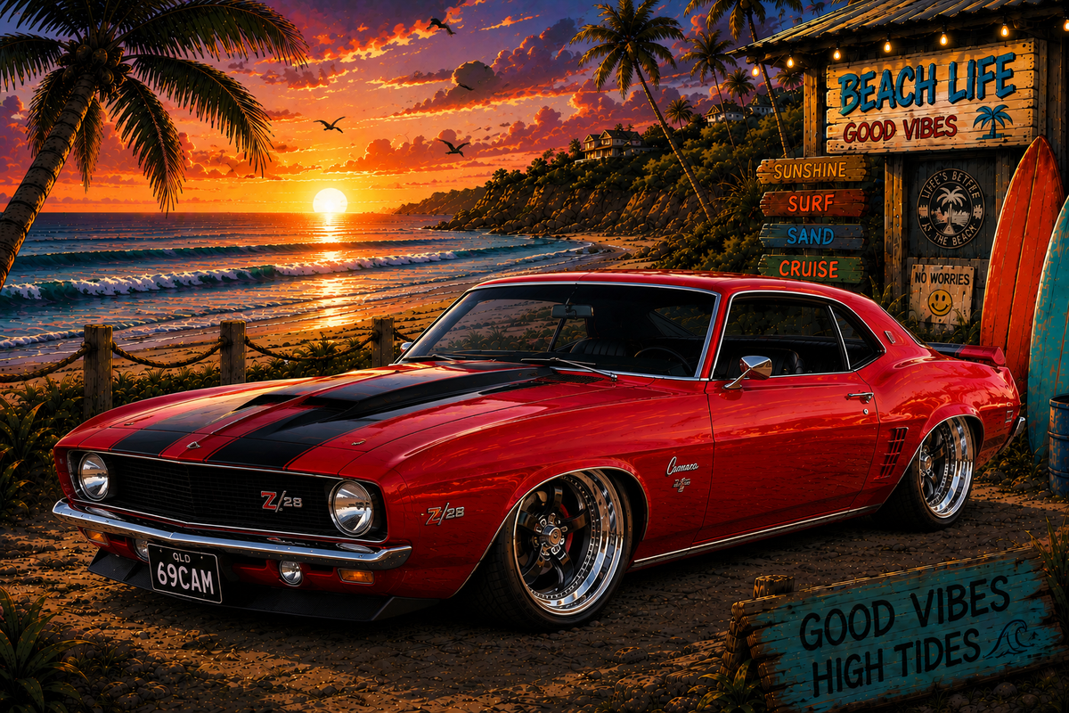 Beach Vibes Camaro