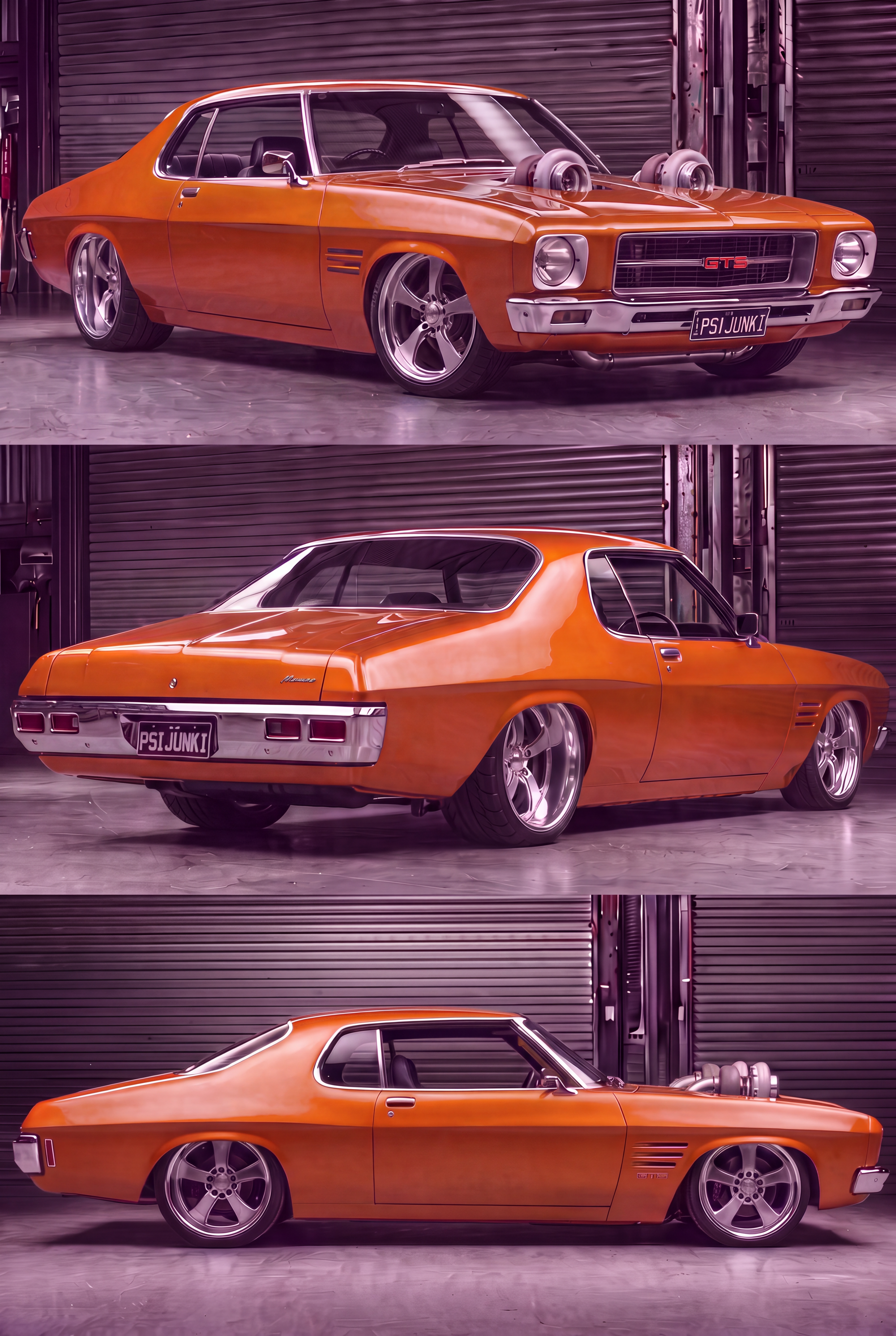 HQ Twin Turbo White Orange