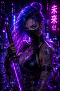 Purple Cyber Ninja