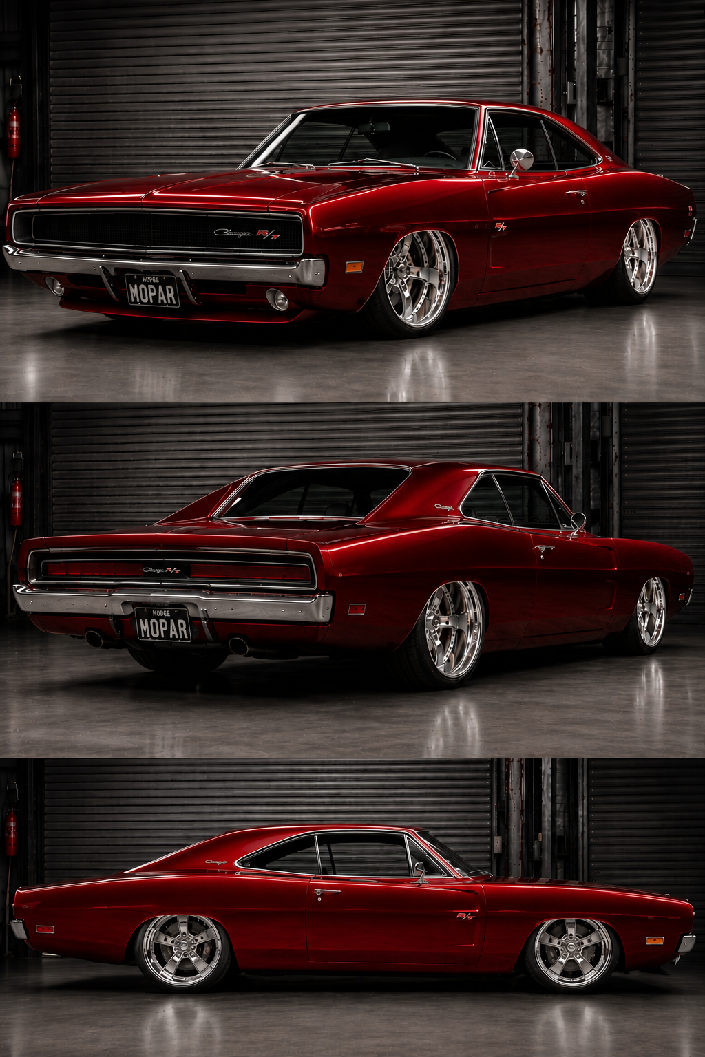 68 Charger Candy Apple Red