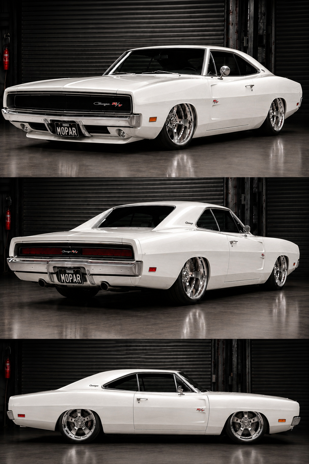 68 Charger Pearl White
