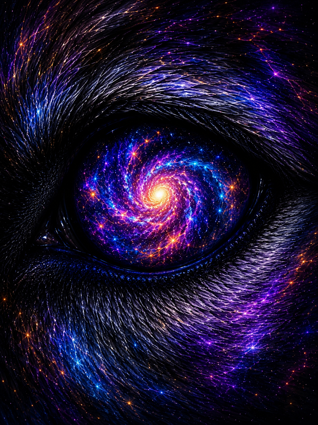 Galaxy through Wolf's Eye